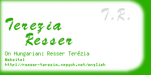 terezia resser business card